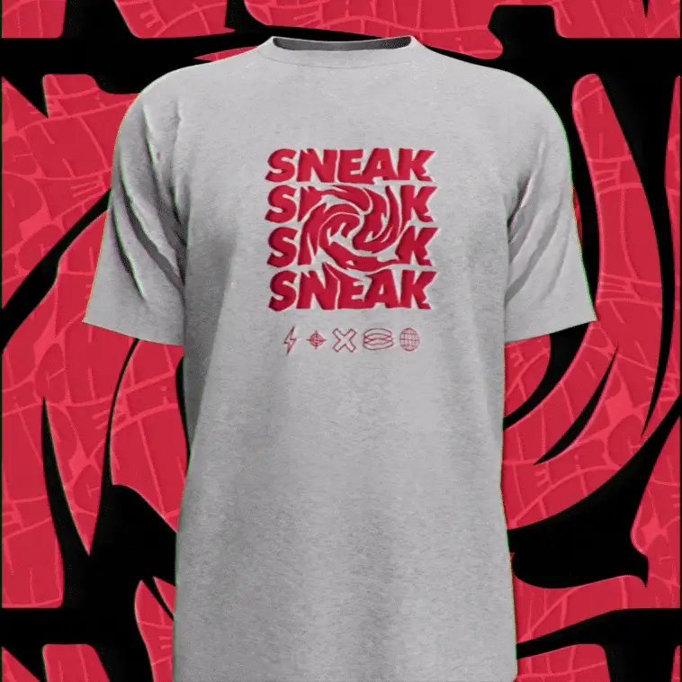 GREY SNEAK TEE - 2XL - Image 2